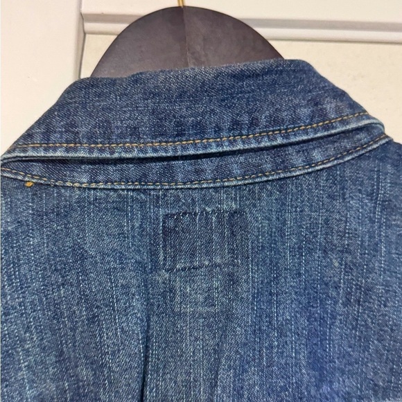 👕💙 Vintage ROOTS Authentic Demin Jean Shirt with Push Buttons - size XL👕💙 - Picture 4 of 16